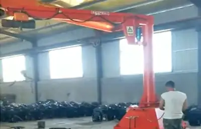 Portable Jib Crane on Wheels 2 Ton: Small Crane, Smart Solution