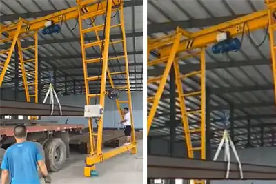 2.8 Ton Portable Gantry Crane for Truck Loading & Unloading