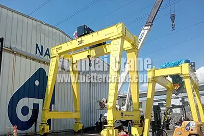 30 & 50 T RTG Gantry Crane Manufacturing & Testing | Yuantai Crane