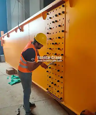 main girder of 150 Ton Overhead Crane for Sale in Paraguay | Heavy Duty EOT Crane