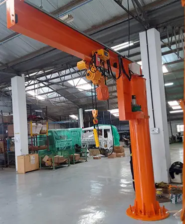 Yuantai Cranes supplied a 1 Ton Floor Jib Crane equipped with an electric chain hoist for a customer project in Kenya. With a 3.5 m jib arm length, 2.5 m lifting height, and 415V/50Hz/3Ph power supply, this floor-mounted jib crane provides flexible and efficient lifting solutions for workshops, assembly areas, and industrial material handling applications.