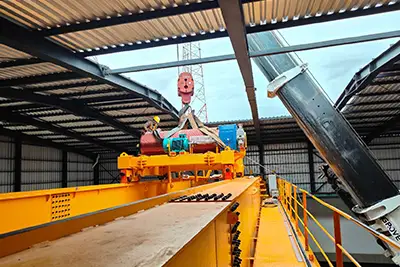 Heavy duty open winch trolley  installation completed 