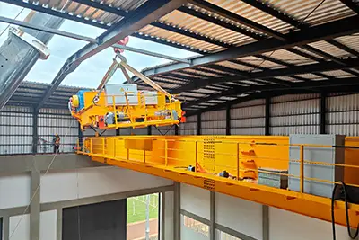 Open winch trolley installation  