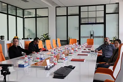A the meeting Room, Saudi Arabia Clients Visist Yuantai Cranes