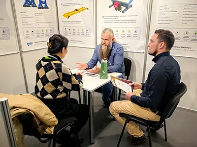 Yuantai Cranes presenting customized gantry crane solutions at Poland Tools and Hardware Show