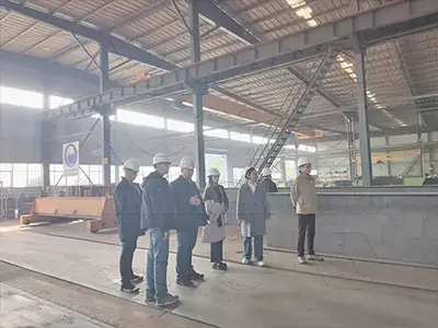 Yuantai Cranes factory tour for Russian industrial customers