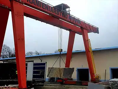 25 Ton Gantry Crane and 2 Ton Jib Crane Project in Poland Yuantai Cranes supplied a complete lifting solution for a Polish factory, including a 25 ton MGO gantry crane and a 2 ton jib crane. The gantry crane features a 12 m span with ±4 m adjustment and 9 m lifting height, supporting heavy material handling operations.