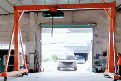 Portable Gantry Crane 1-10 Ton | Design, Turning & Load Test