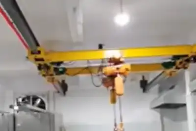 2 Ton Underhung Overhead Crane with Chain Hoist for Food Processing