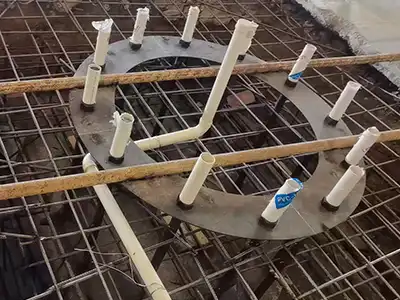 4 ton floor jib crane foundation construction 