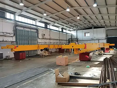 The HD Series offers varied duty profiles: a 10-ton unit at 16.695m span rated for intermittent heavy lifts (M3–M4 class), a faster 5-ton unit at the same span for light-to-medium cycles, twin high-cycle 3-ton units at 16.67m span with low inertia for quick acceleration, a second 10-ton unit at 16.67m span for a higher-usage bay, a high-speed 2-ton unit at 7.8m span for repetitive small-part feeding, and a 3-ton unit at 16.864m span where extended span slightly reduces travel speed. Performance specs include FEM/ISO duty classification, starts per hour, VFD with soft start, thermal motor protection, rope reeving, IP-rated motors, and S3/S4 duty cycle compatibility with regenerative braking.