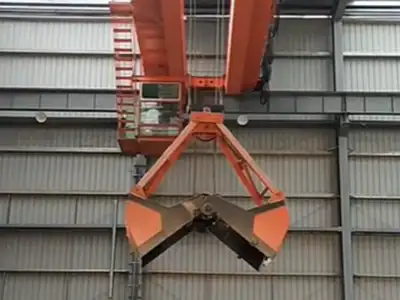 Heavy Duty Grab Bucket Crane for Coal & Scrap Handling | Yuantai Crane
