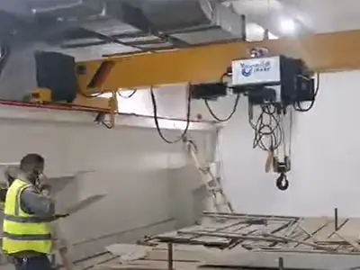 5 Ton Electric Hoist Overhead Crane for Sale in Ethiopia | Low Headroom Design