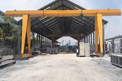 10 Ton Gantry Crane for Precast Concrete Handling Indonesia