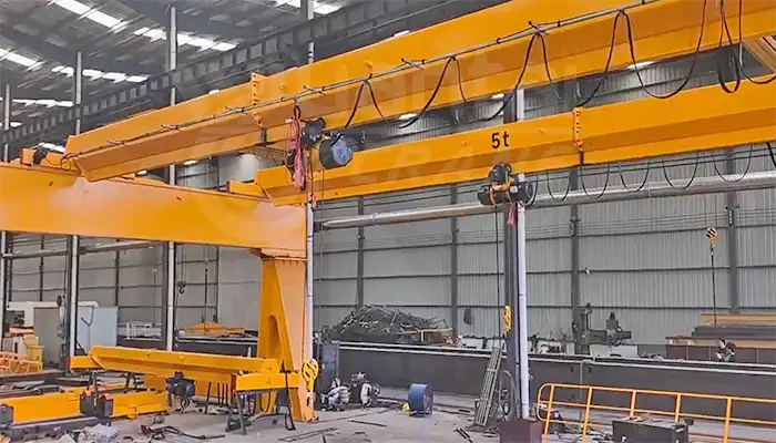 single girder overhead crane with cd/md electric hoist